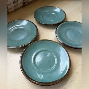 John B Taylor Country Fare Saucer Plates - Unstamped, Vintage
